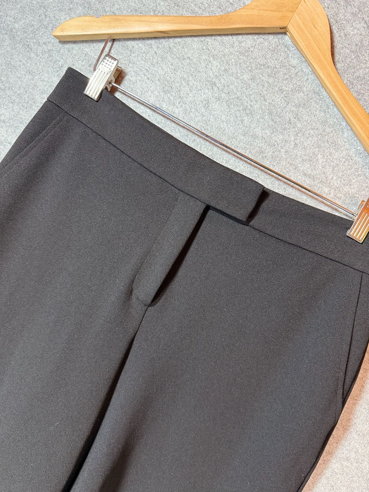 Michael Kors Black Wide Leg Cropped Pants Size M